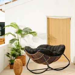 CASA Sillas Lounge|Rocko Mecedora Negro