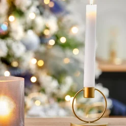 CASA Velas|Rustic Vela Candelabro Blanco