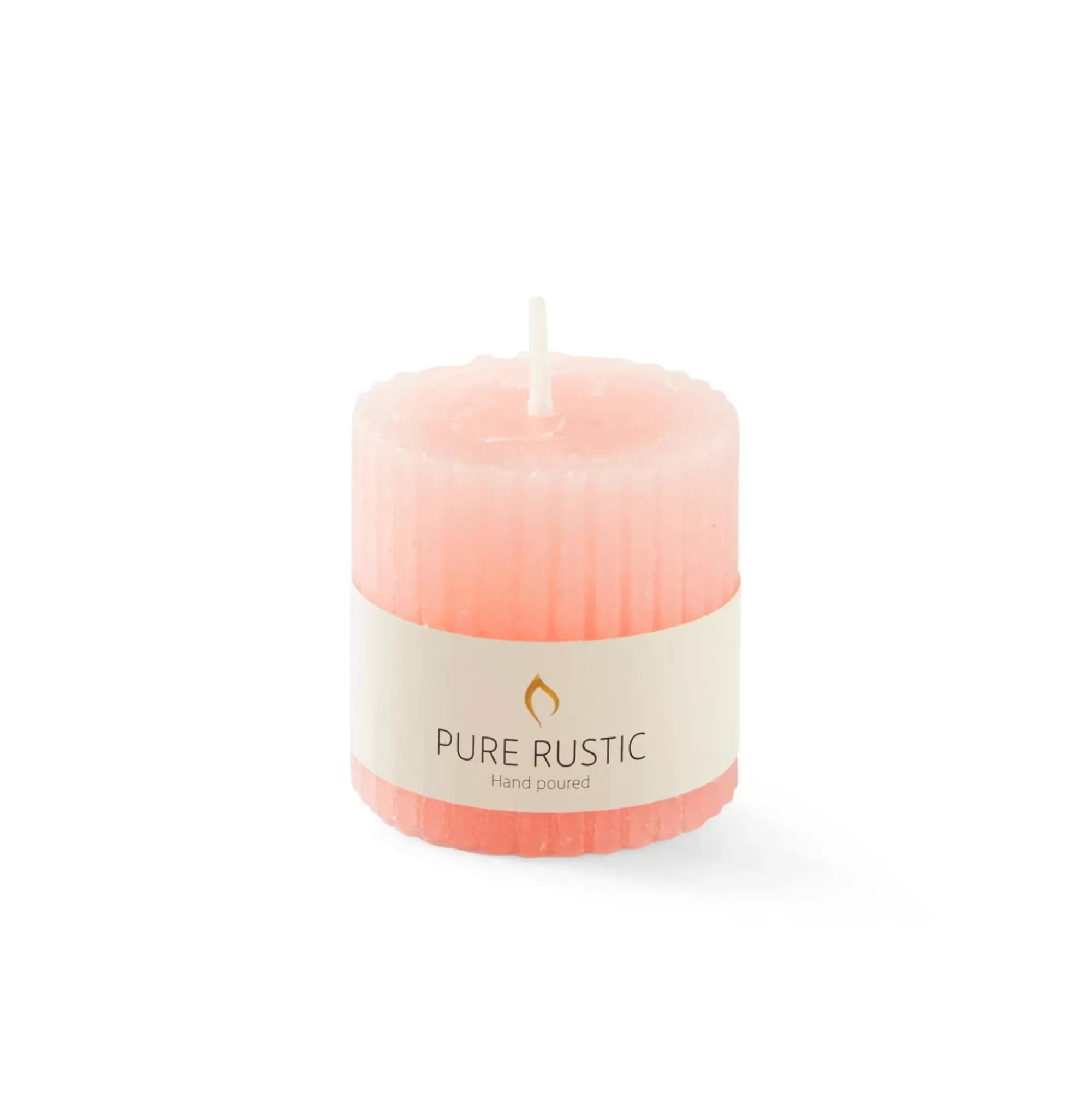 CASA Velas|Rustic Vela Estriada Naranja