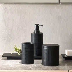 CASA Accesorios De Tocador|Samourai Dispensador De Jabon Negro