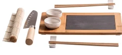 CASA Instrumentos De Cocina|Samourai Juego Para Sushi De 10 Piezas Natural
