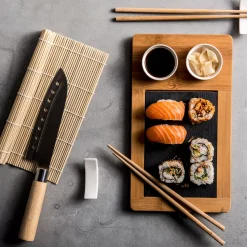 CASA Instrumentos De Cocina|Samourai Juego Para Sushi De 10 Piezas Natural