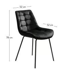 CASA Sillas De Comedor|Silka Silla De Comedor Negro