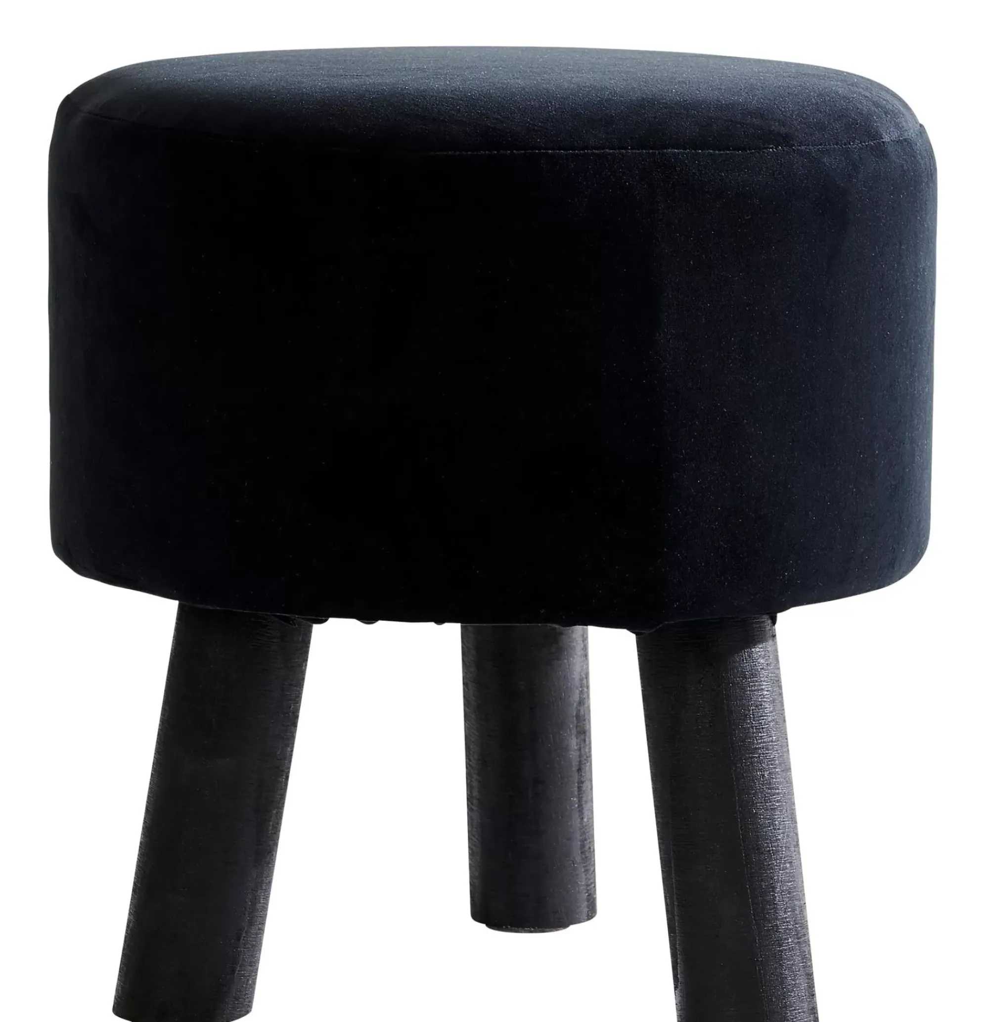 CASA Taburetes|Silki Puf Negro