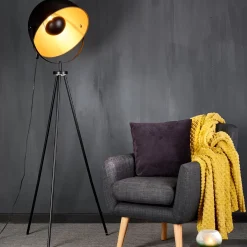 CASA Lamparas De Pie|Soleil Lampara De Pie Negro