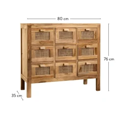 CASA Cajoneras|Teck Cajonera Farmacia Natural