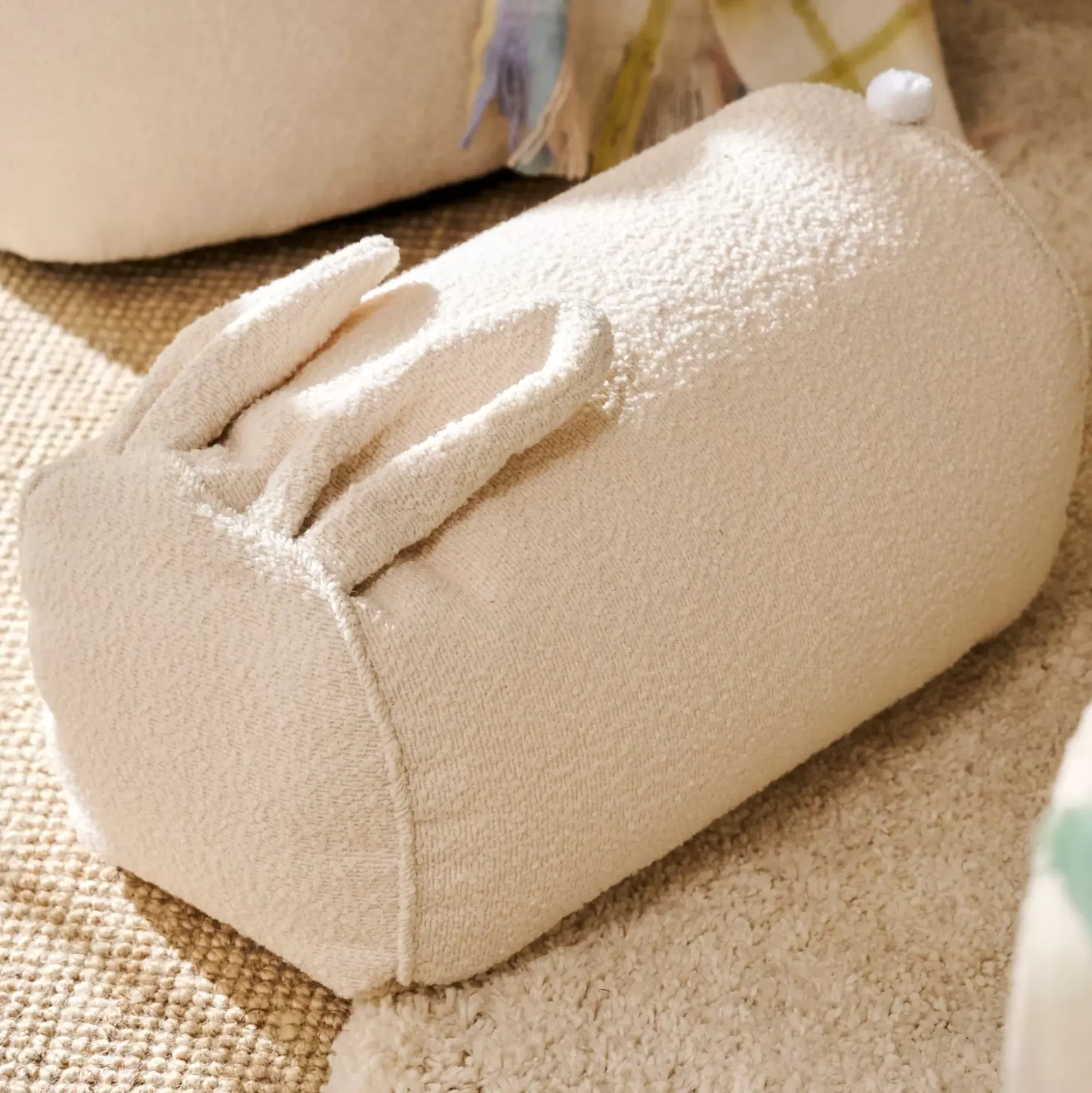 CASA Pufs|Teddy Bunny Puf Blanco Apagado