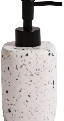 CASA Accesorios De Tocador|Terrazzo Dispensador De Jabon Blanco