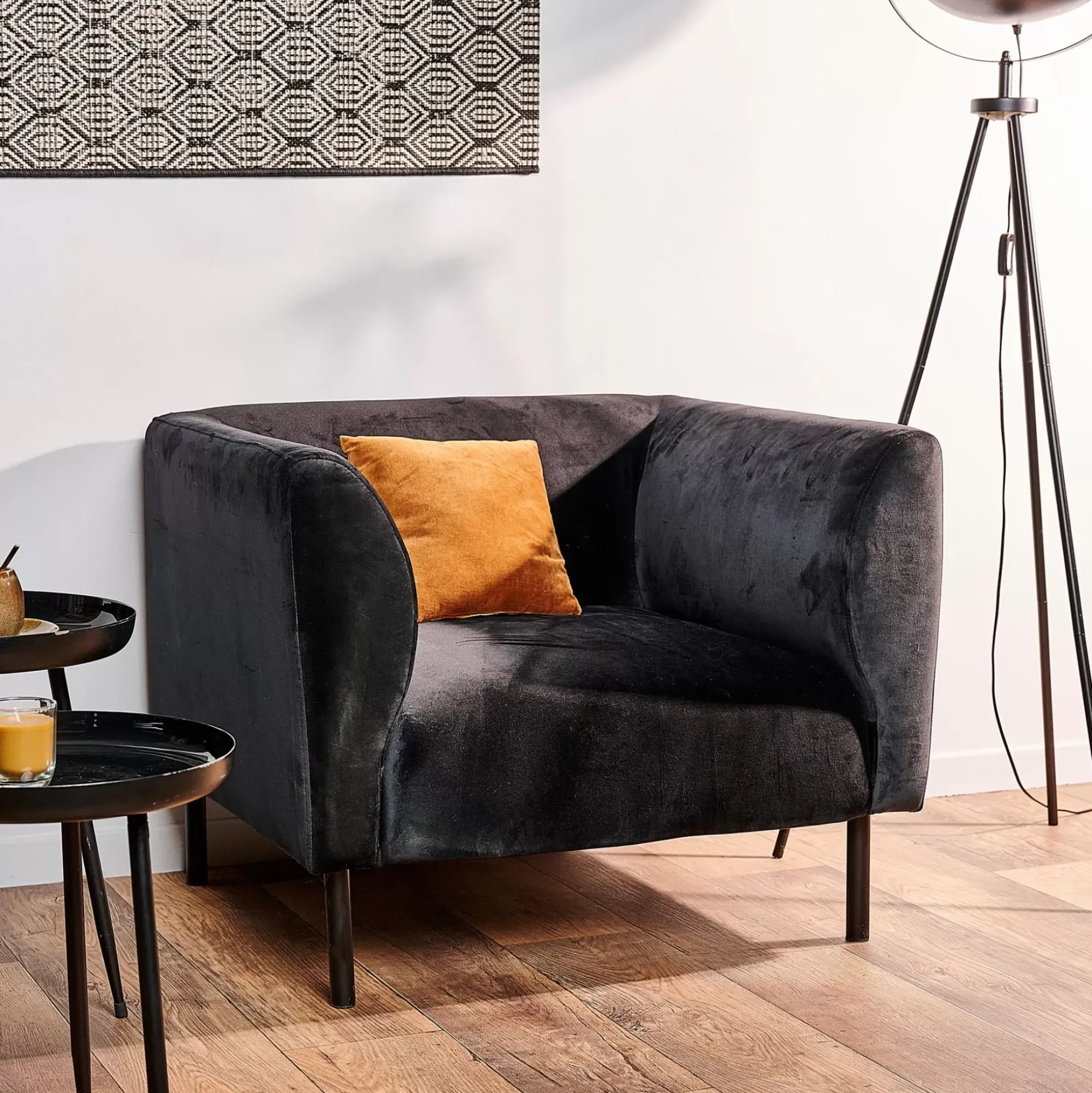 CASA Sillones|Tilly Tela: Terciopelo Neg