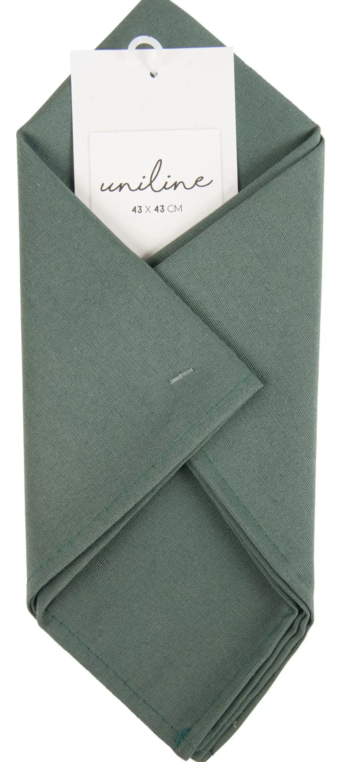 CASA Servilletas|Uniline Servilleta Verde Oscuro