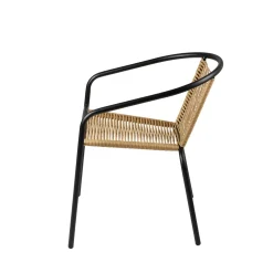 CASA Sillas De Jardín|Verona Silla Apilable Natural