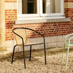 CASA Sillas De Jardín|Verona Silla Apilable Natural