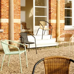 CASA Sillas De Jardín|Verona Silla Apilable Natural