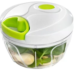 CASA Cuchillas Picadores|Vida Verde Mini Cortador Blanco, Verde, Transparente