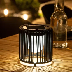 CASA Iluminación Exterior|Vinn Lampara Solar Negro