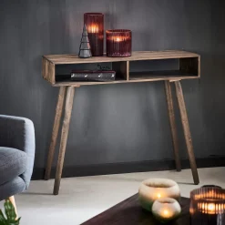 CASA Consolas|Vintage Consola Marron, Natural