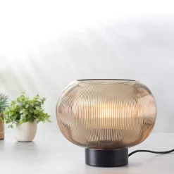 CASA Lamparas De Mesa|Vinto Lampara De Mesa Ambar Transparente