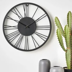 CASA Campanas|Wheel Reloj De Pared Negro