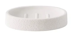 CASA Accesorios De Tocador|White Elegance Jabonera Blanco