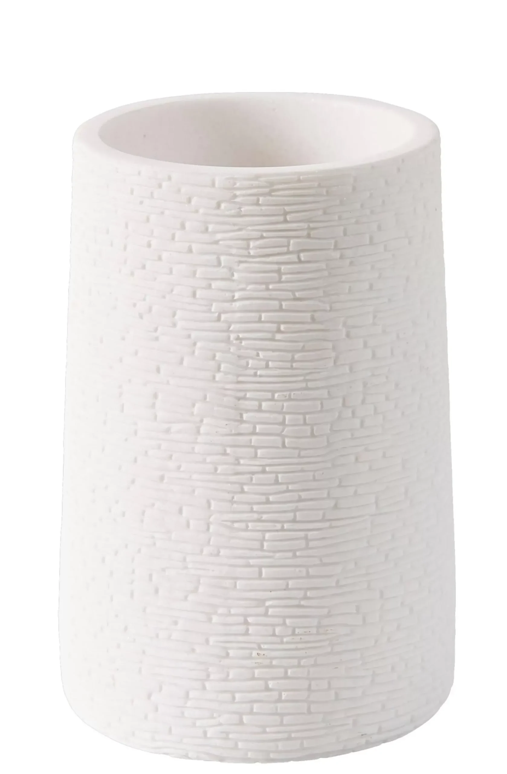 CASA Accesorios De Tocador|White Elegance Soporte Para Cepillo Dientes Blanco