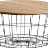 CASA Mesas De Salón|Wire Xl Mesa Auxiliar Xl Negro, Natural