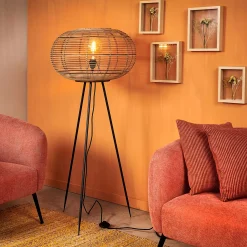 CASA Lamparas De Pie|Zanzi Lampara De Pie E27 Natural